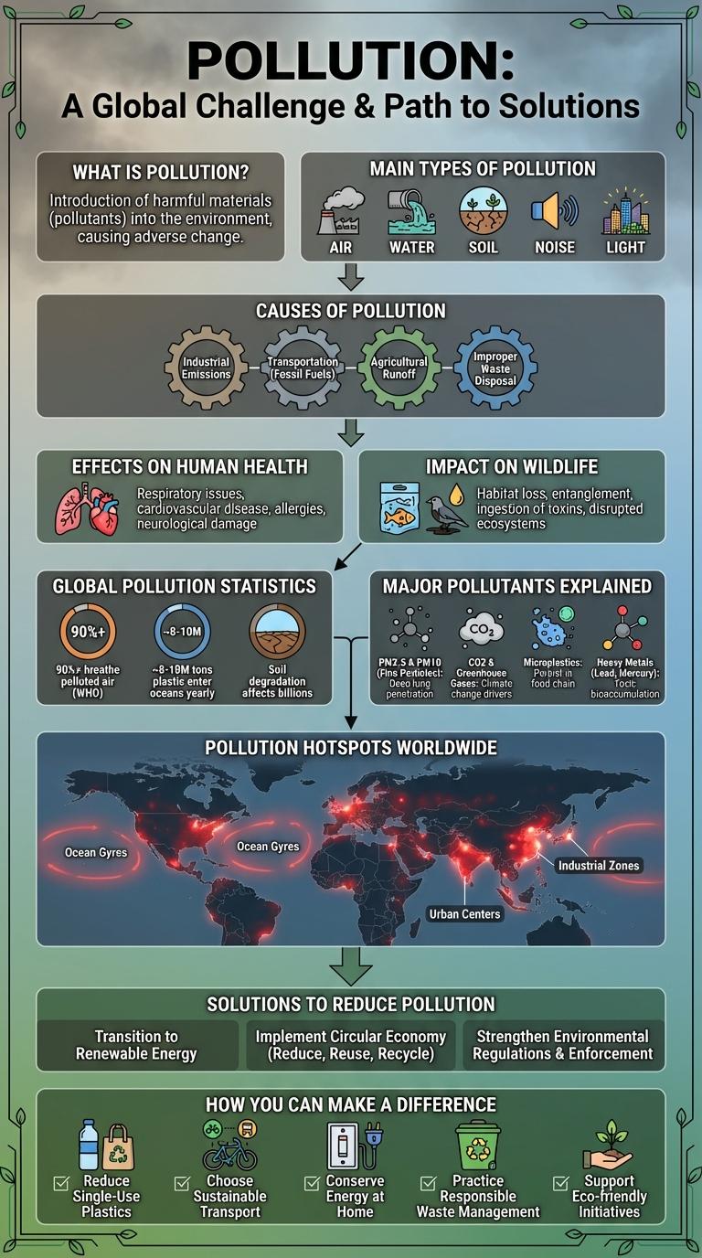 Infographic on Pollution: Key Facts and Statistics