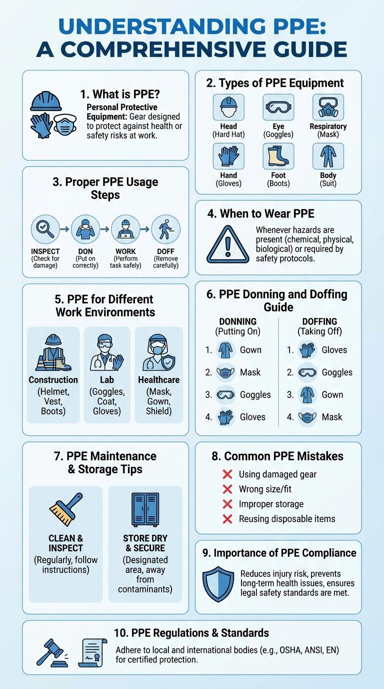 Infographic About Personal Protective Equipment (PPE)