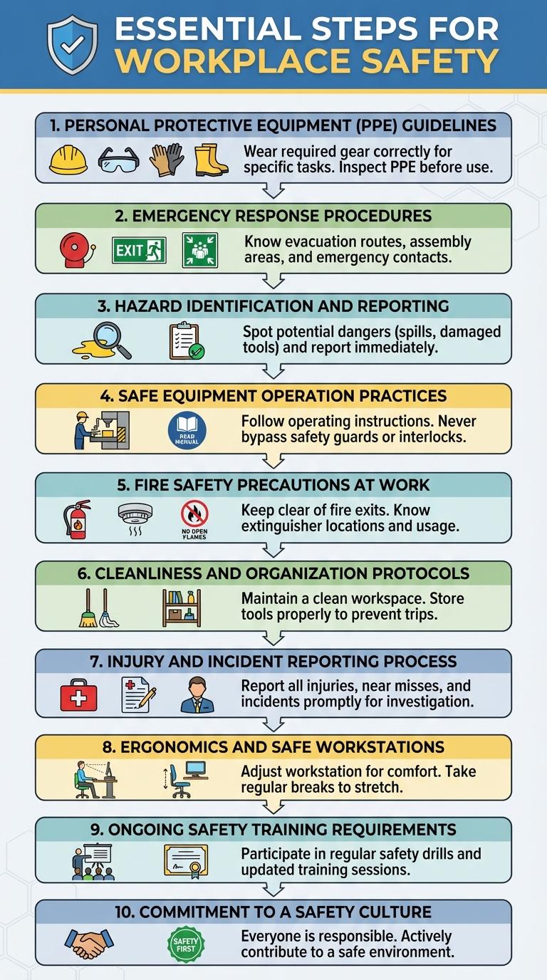 Infographic on Workplace Safety Procedures