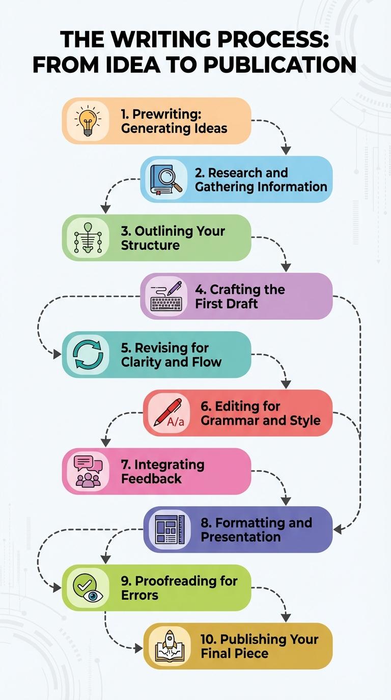 Infographic: The Steps of the Writing Process