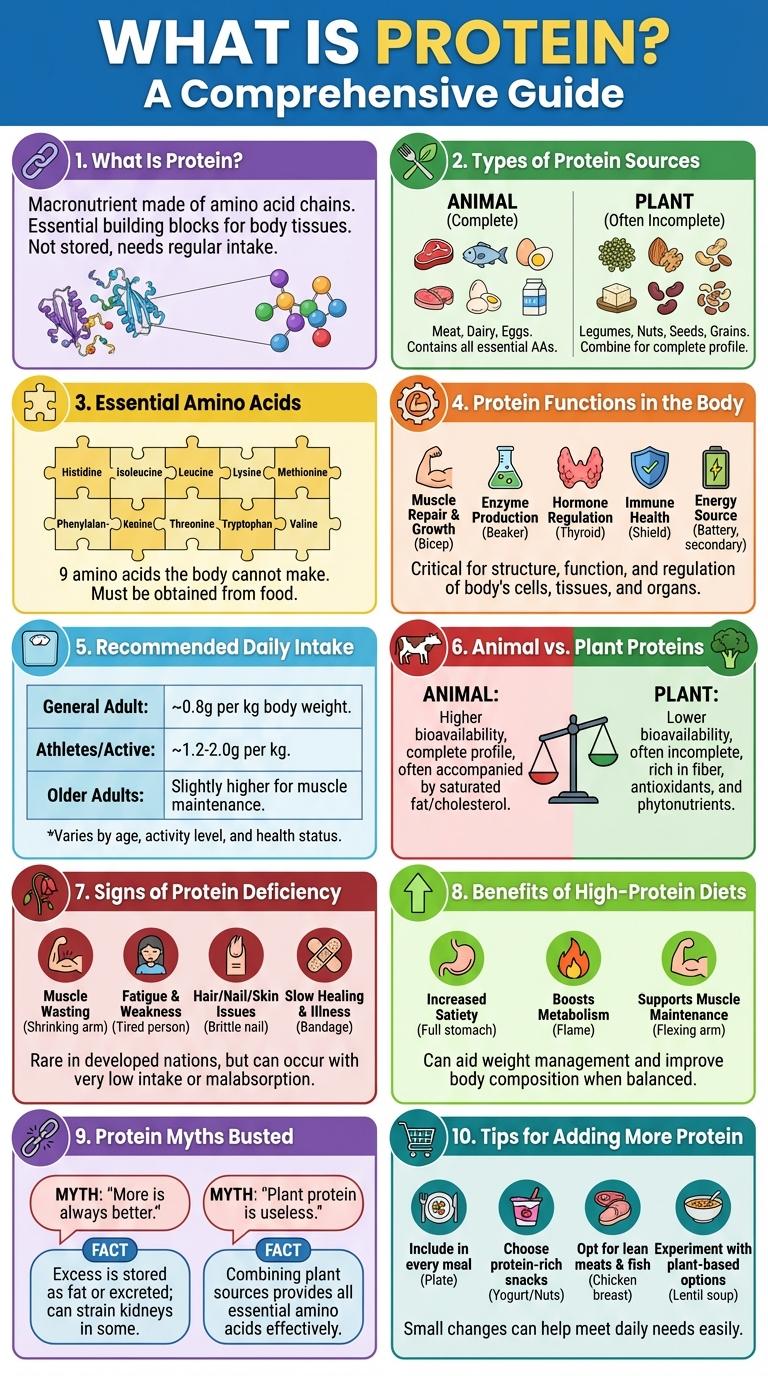 Infographic About Protein: Essential Facts and Benefits