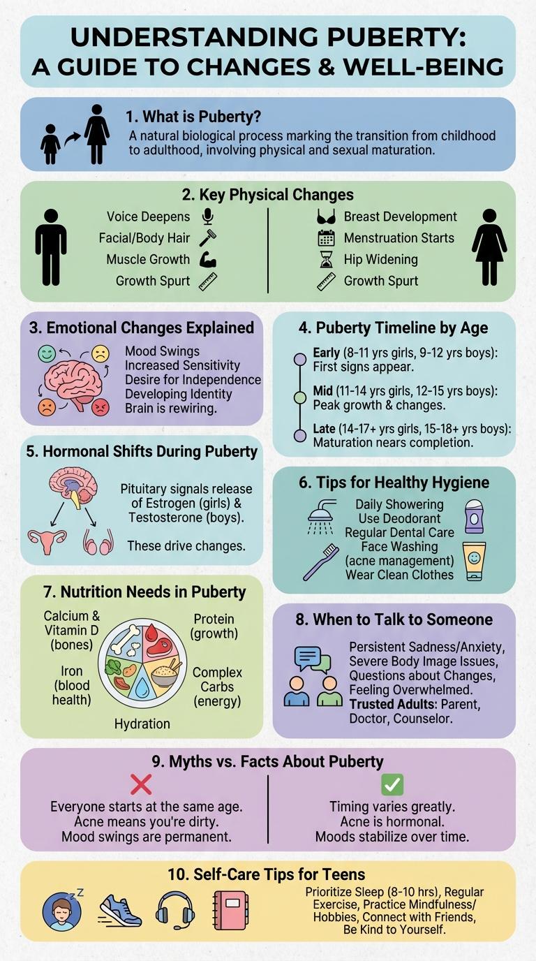 Infographic on Puberty: Key Changes and What to Expect