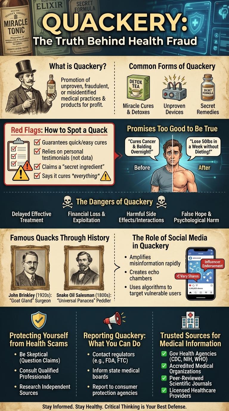 Infographic About Quackery: Understanding Health Misinformation