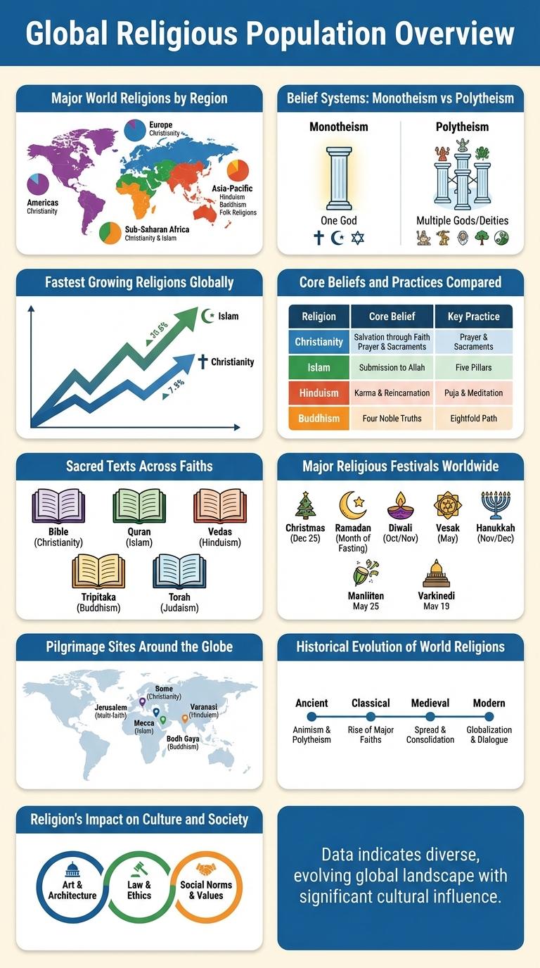 Infographic on World Religions