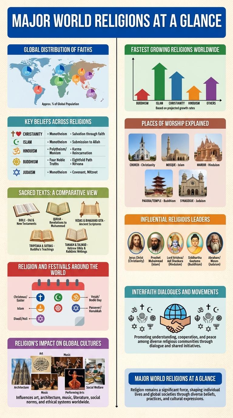 Exploring World Religions: An Infographic Guide