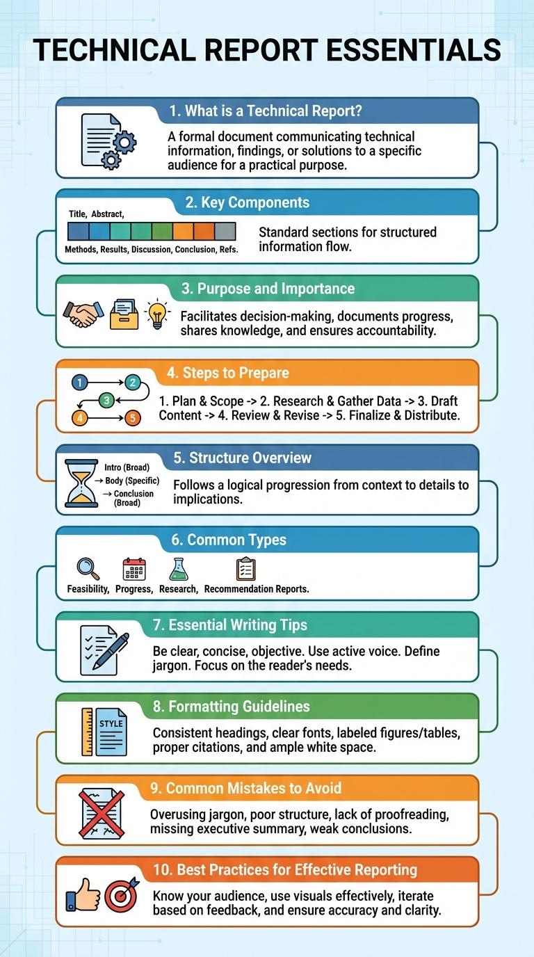 Infographic: Key Elements of a Technical Report