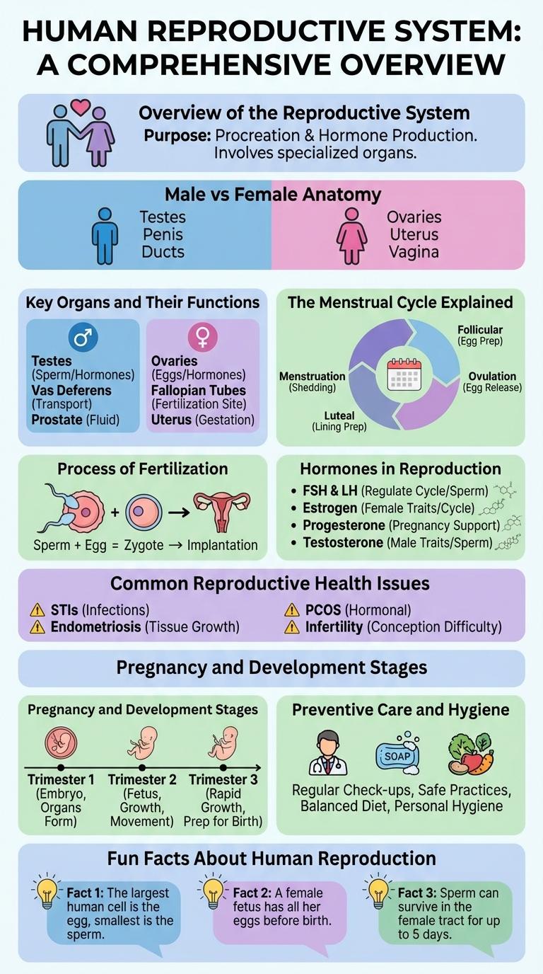 Infographic About the Human Reproductive System