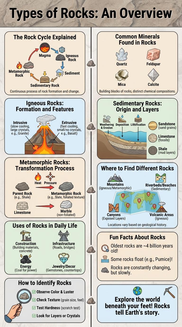 Infographic: An Overview of Different Types of Rocks