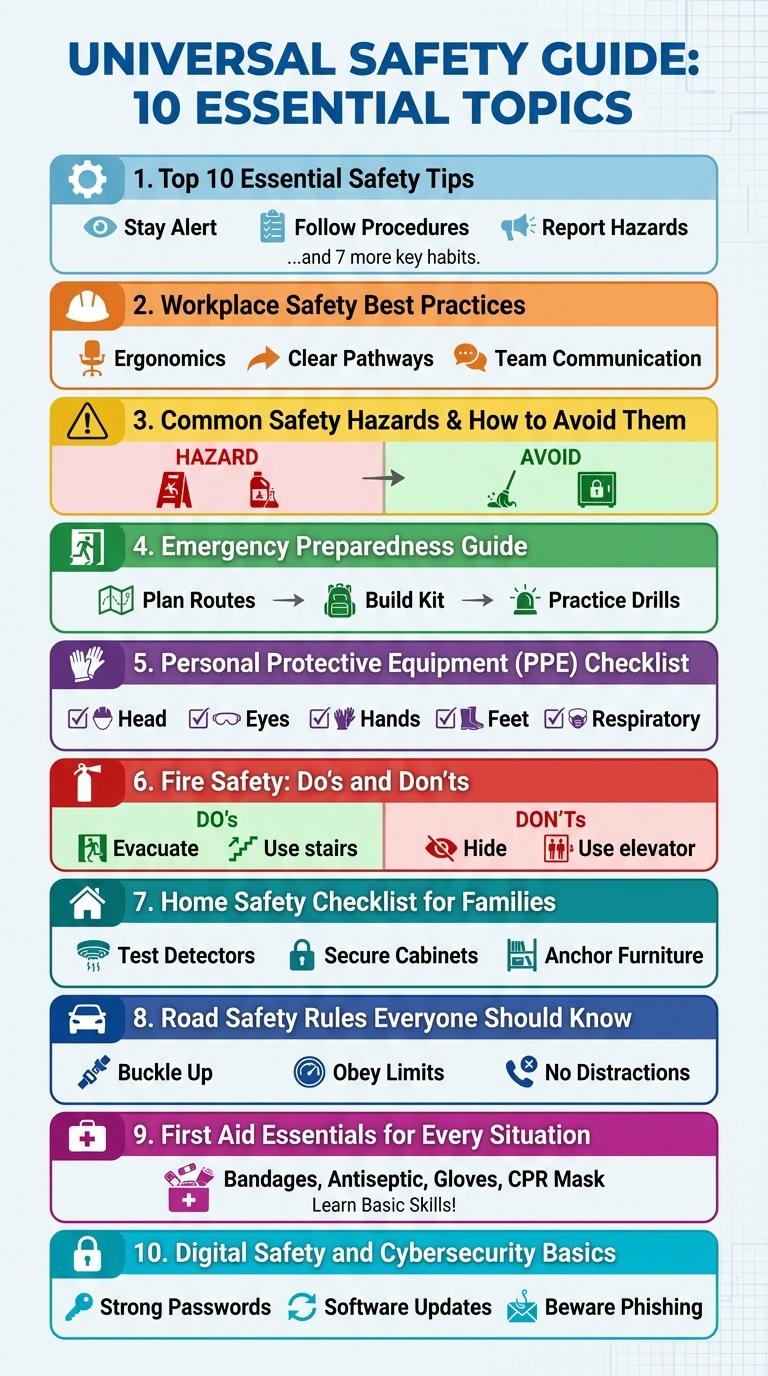 Infographic About Safety: Essential Tips and Guidelines