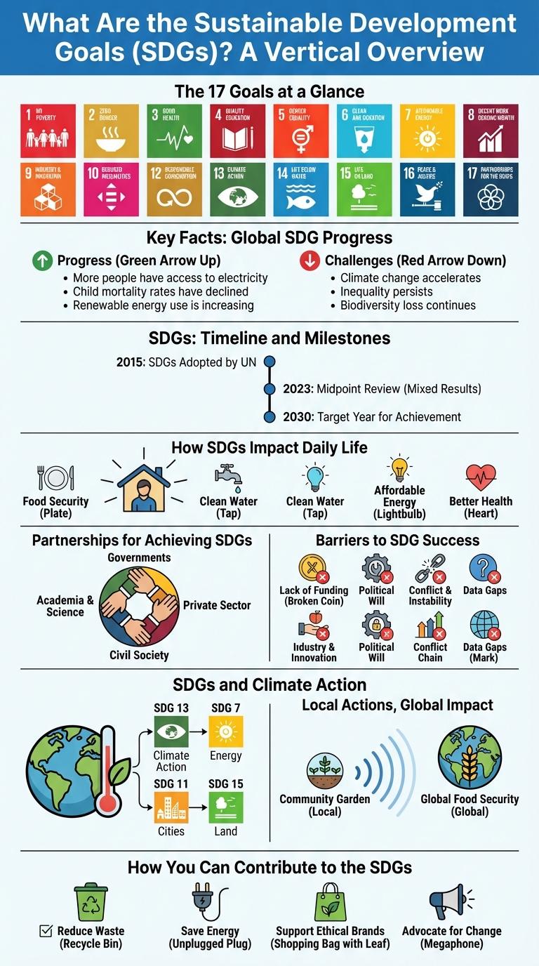 Infographic About the Sustainable Development Goals (SDGs)