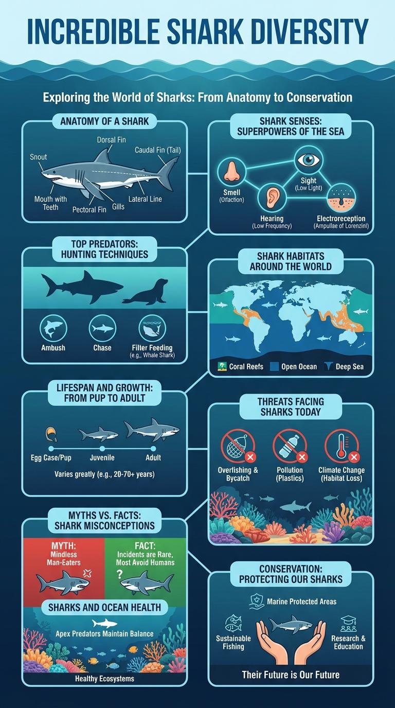 Stunning Infographic: Fascinating Facts About Sharks