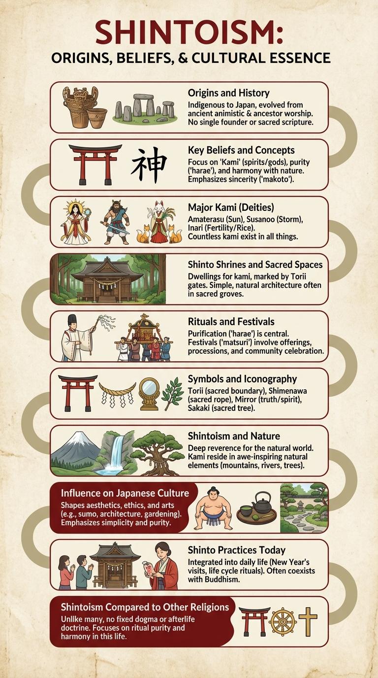 Shintoism: Key Concepts and Practices Explained in an Infographic