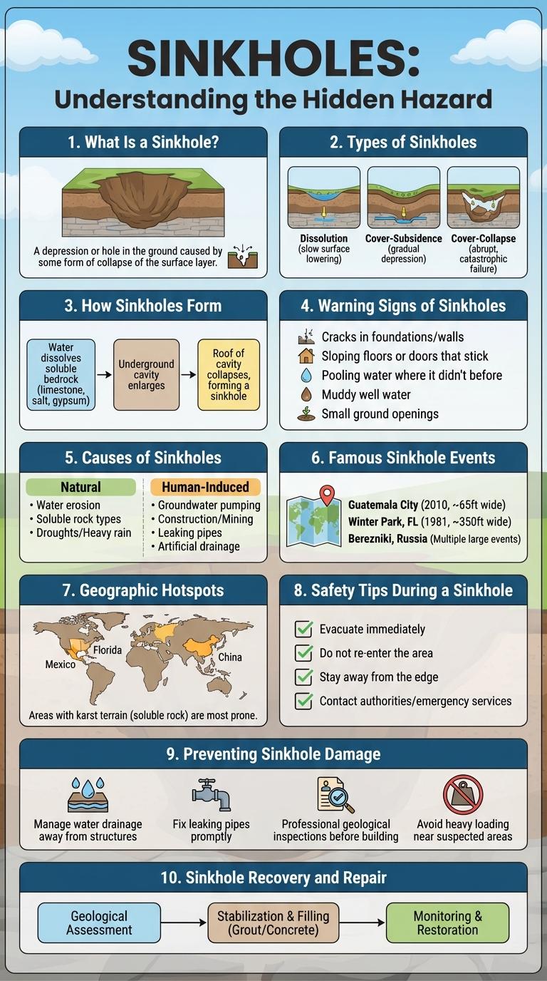 Infographic About Sinkholes