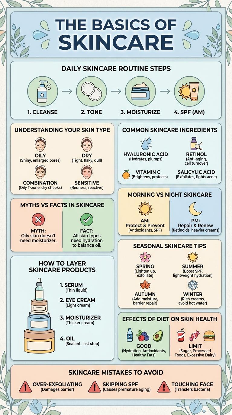 The Ultimate Skincare Infographic: Essential Steps for Healthy Skin