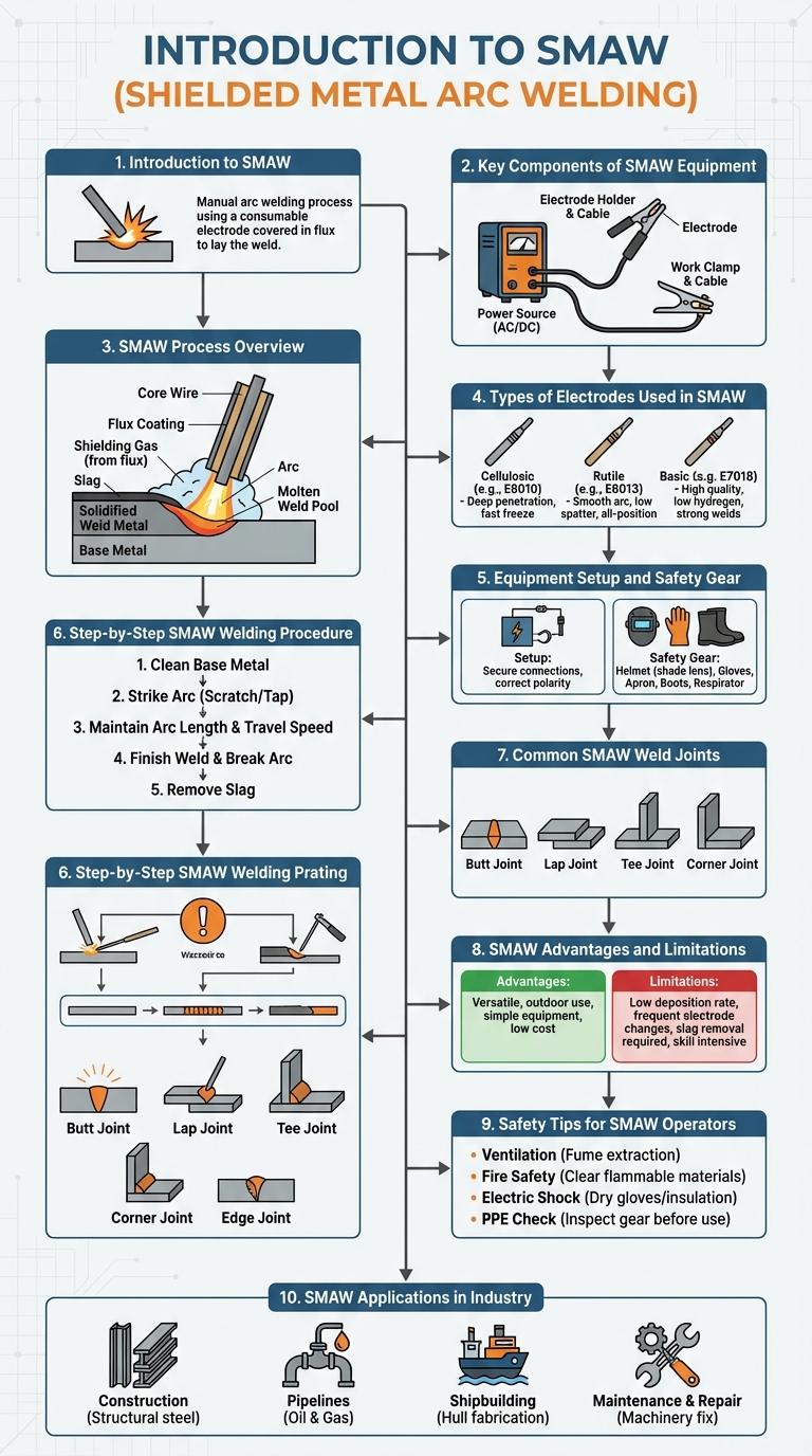 Infographic About SMAW: Key Facts and Safety Tips