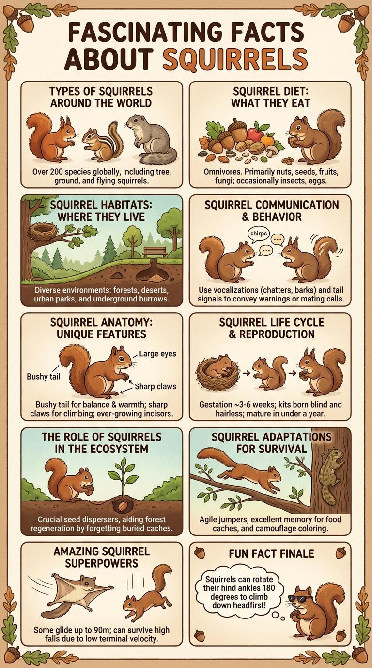 A Comprehensive Infographic Guide to Squirrels
