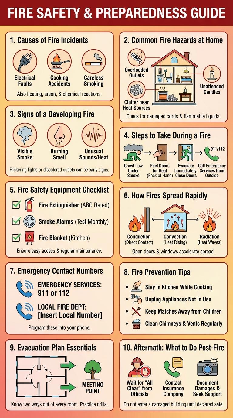 Infographic About Fire Safety: Key Facts and Prevention Tips