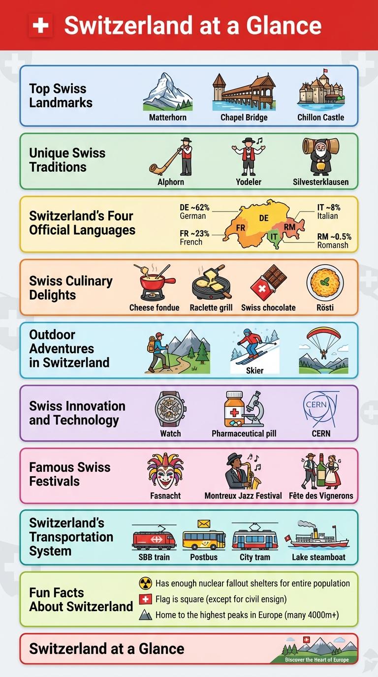 Infographic: Fascinating Facts About Switzerland