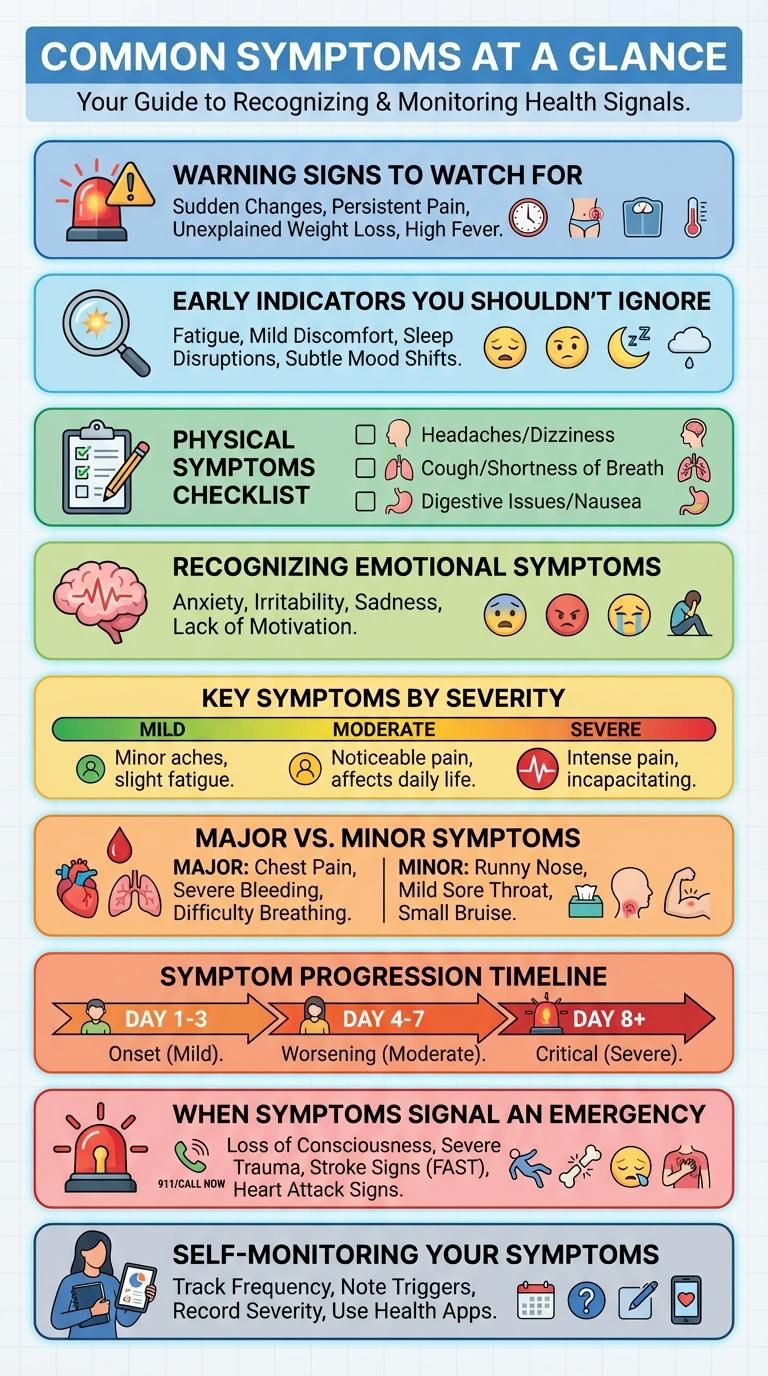 Infographic: Common Symptoms to Watch For