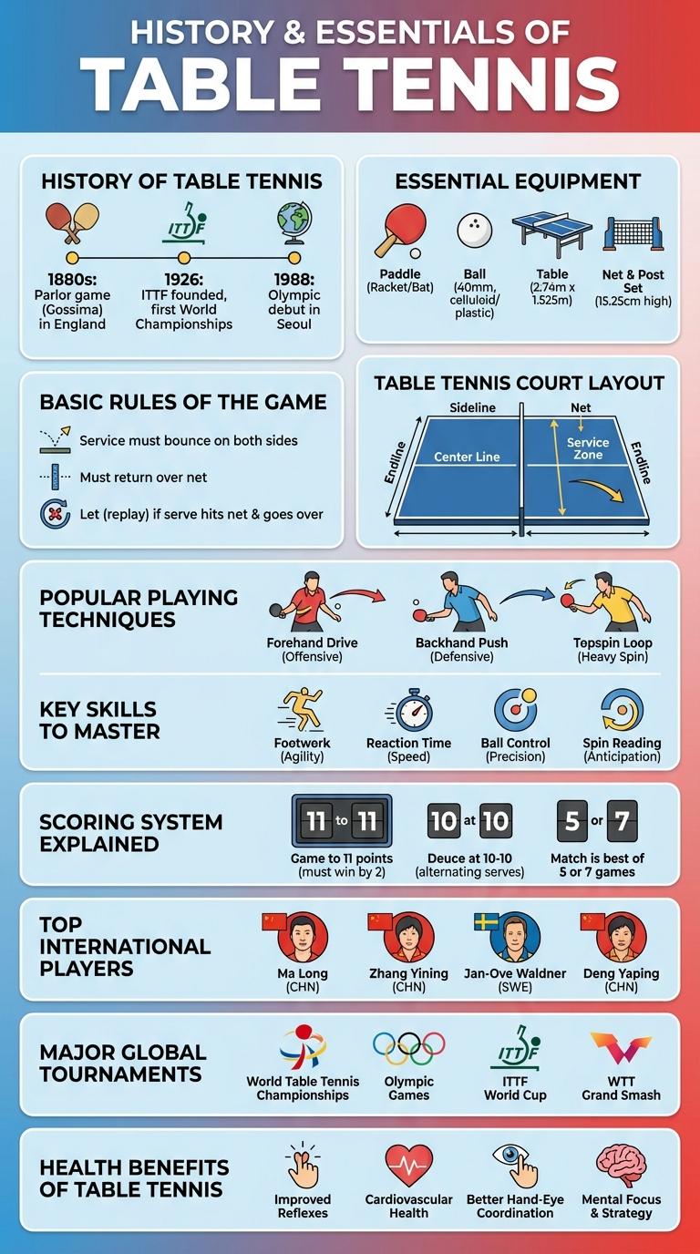 Infographic: Key Facts and Rules About Table Tennis