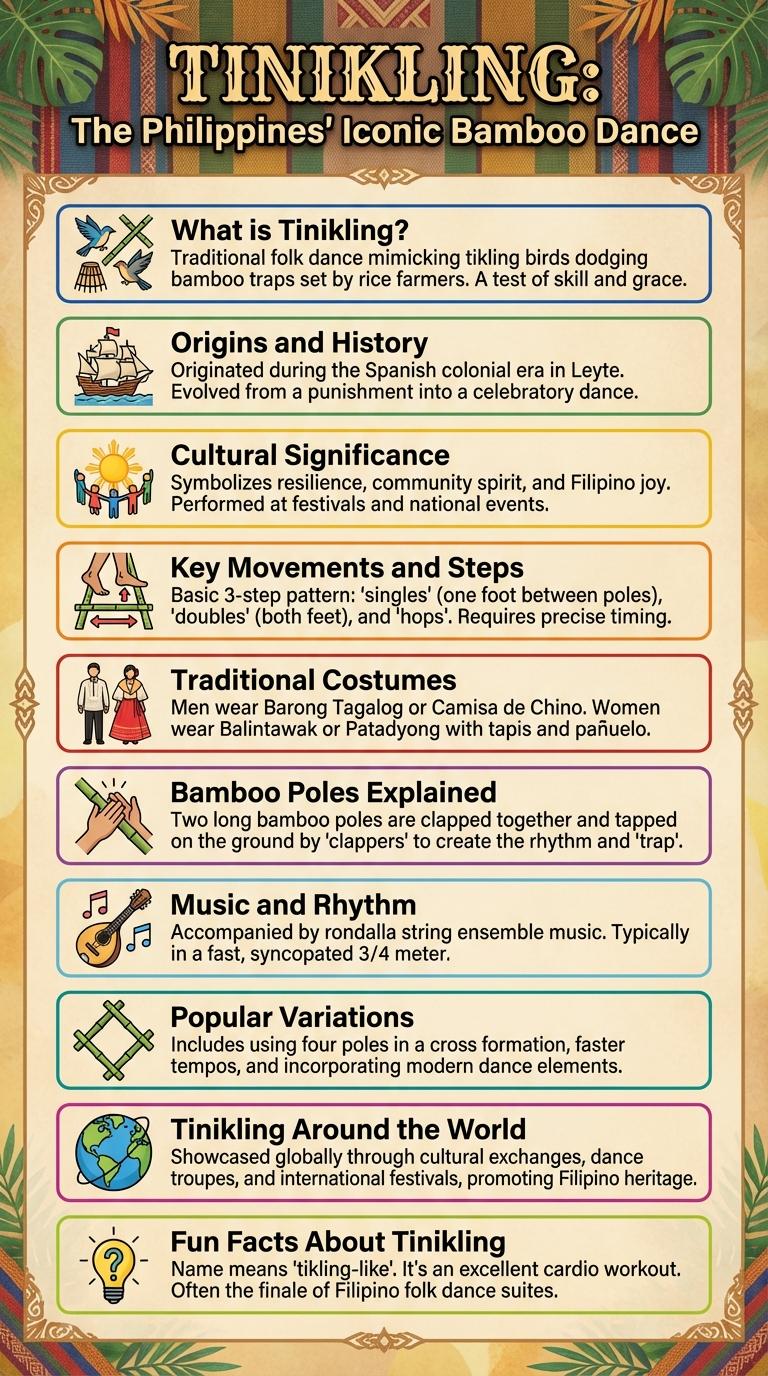 Tinikling Infographic: Exploring the Traditional Filipino Folk Dance