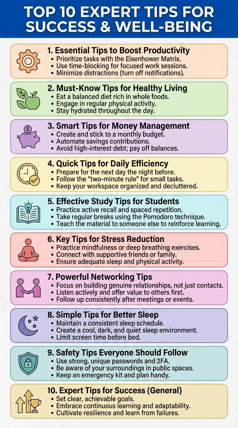 Infographic: Top Tips for Success