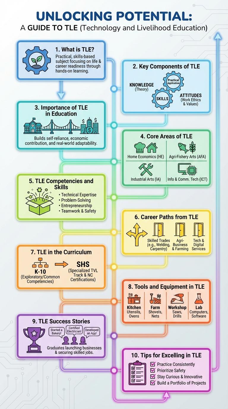 Infographic About Technology and Livelihood Education (TLE)