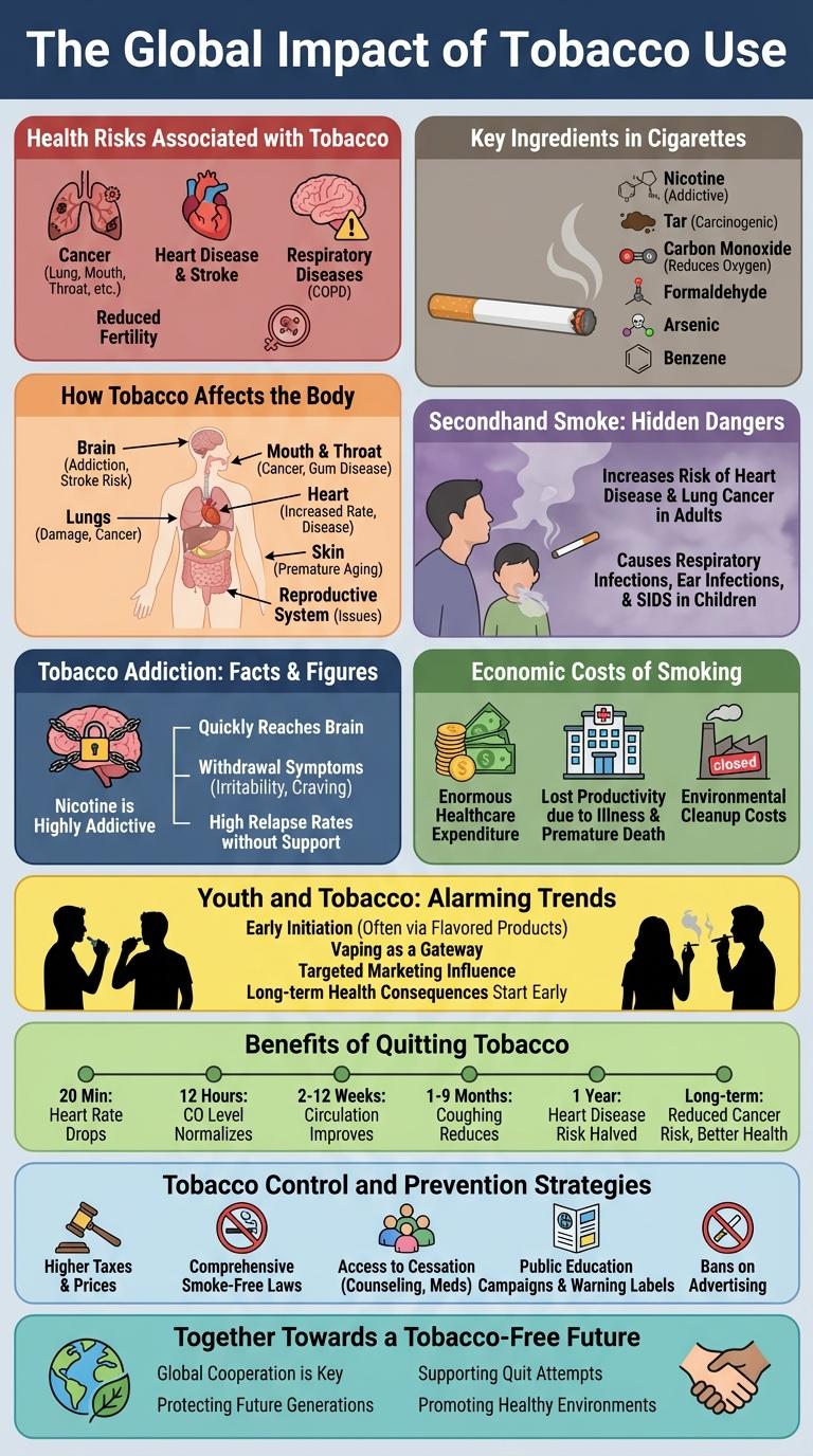 Infographic on the Dangers of Tobacco Use