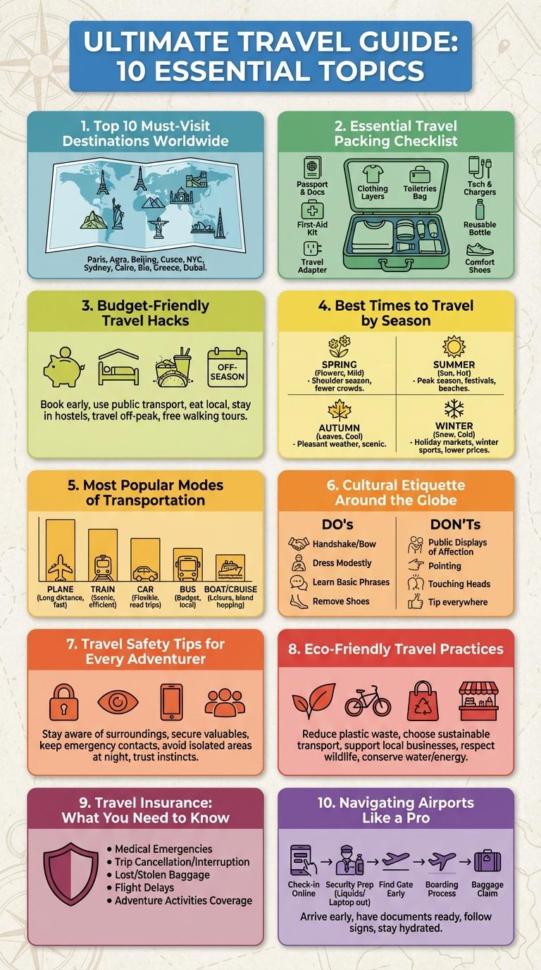 Infographic: Essential Travel Tips for a Stress-Free Journey