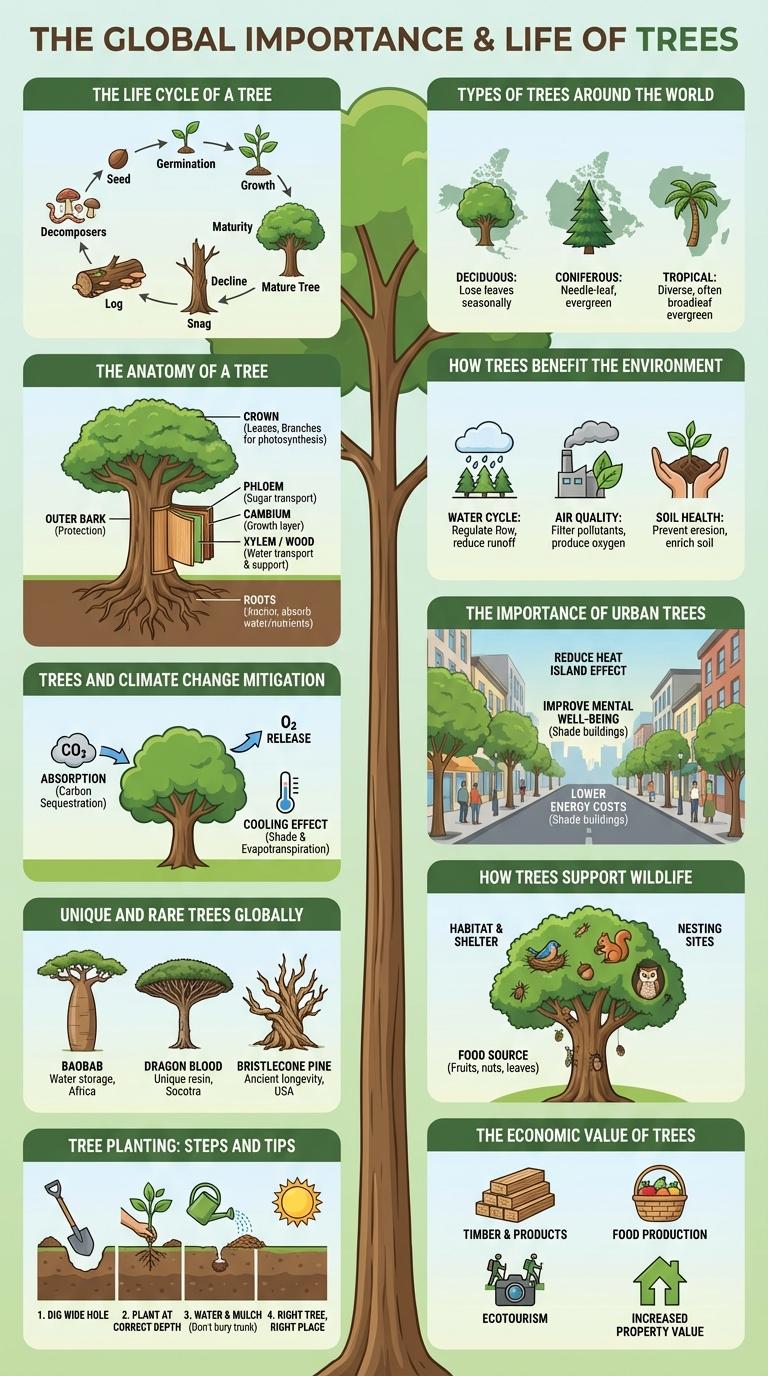 Infographic About Trees: Key Facts and Benefits