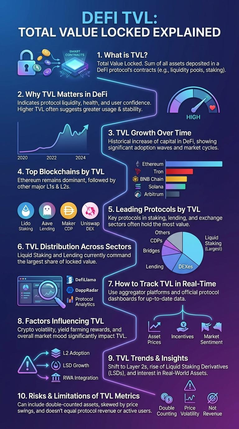 Infographic: Tracking Total Value Locked (TVL) in DeFi