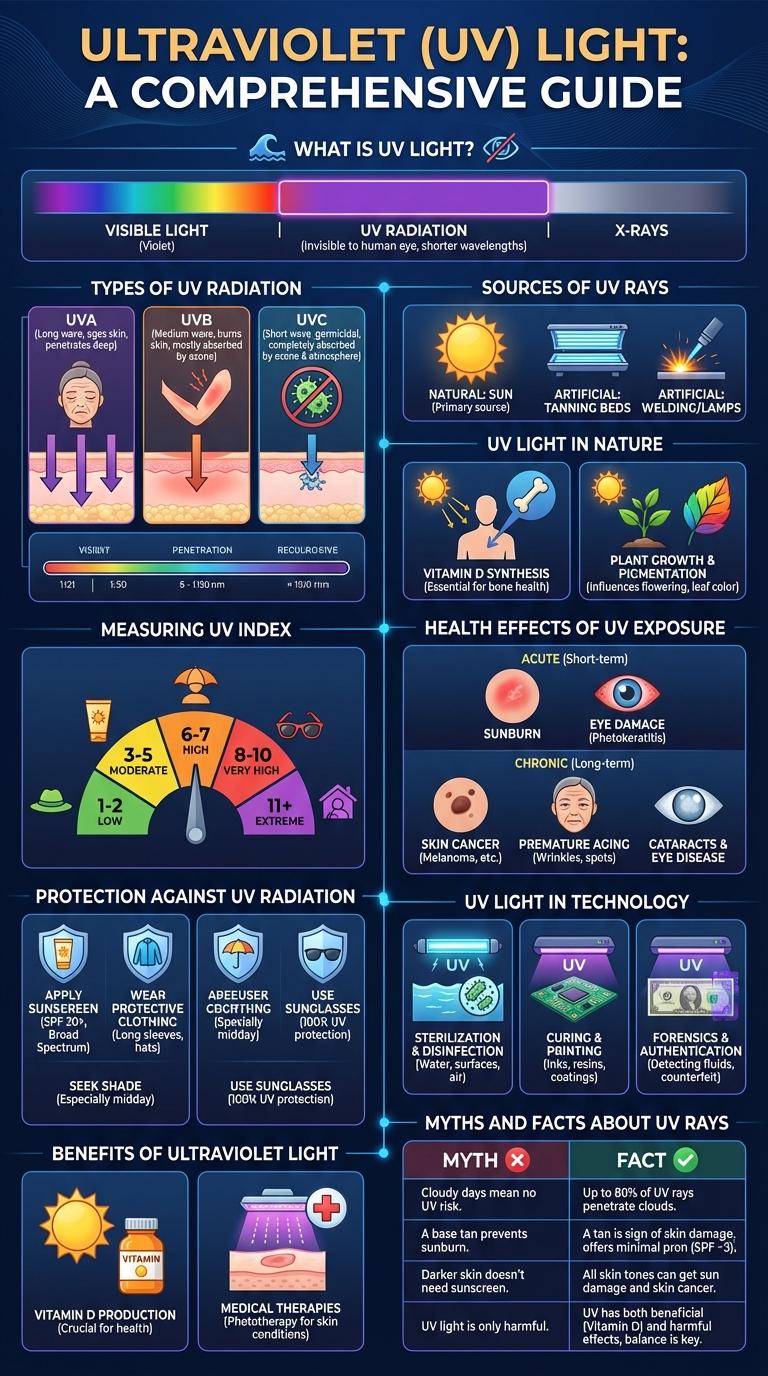 Infographic About Ultraviolet: Key Facts and Uses