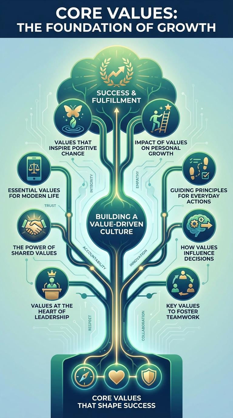 Infographic on Core Values