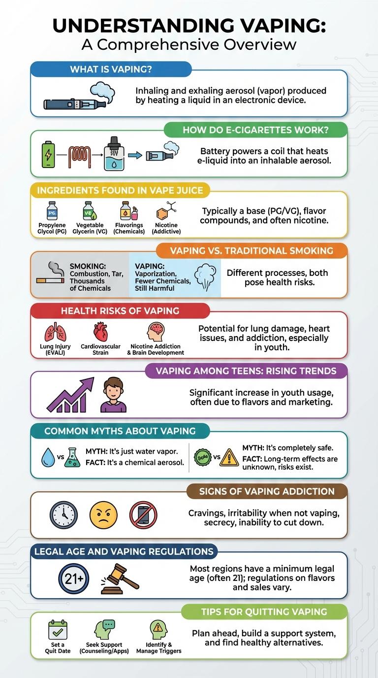 Informative Infographic About Vaping: Key Facts and Health Impacts
