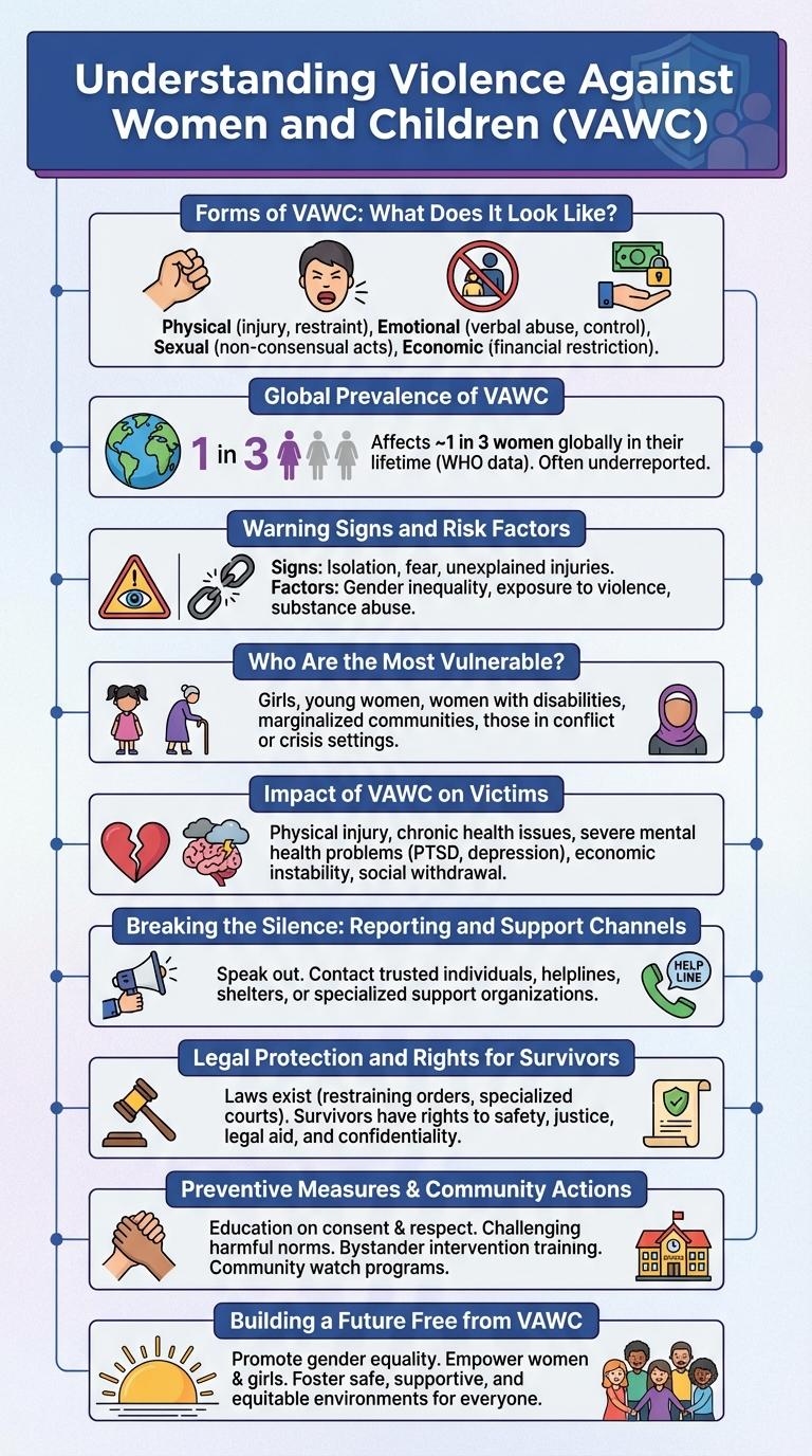 Infographic About Violence Against Women and Children (VAWC)
