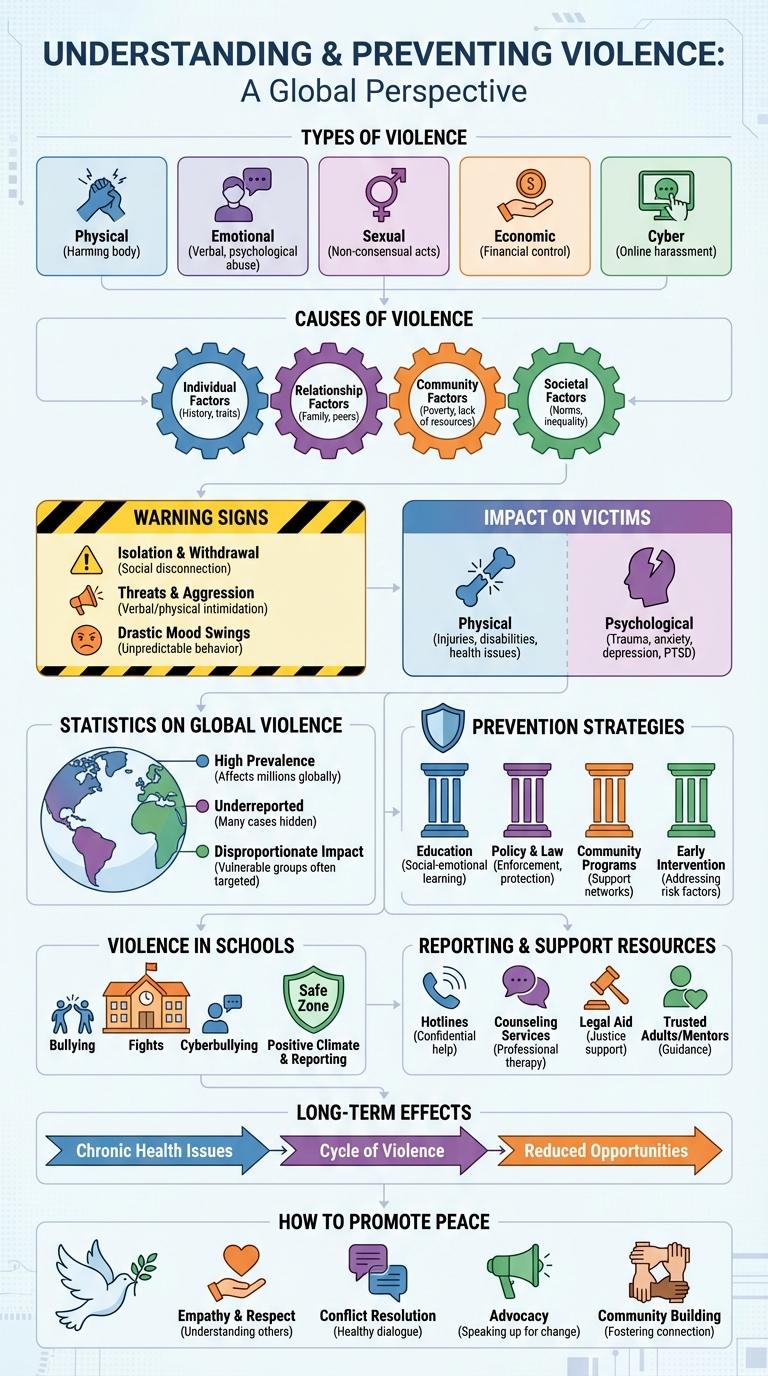 Infographic on Violence: Key Statistics and Insights