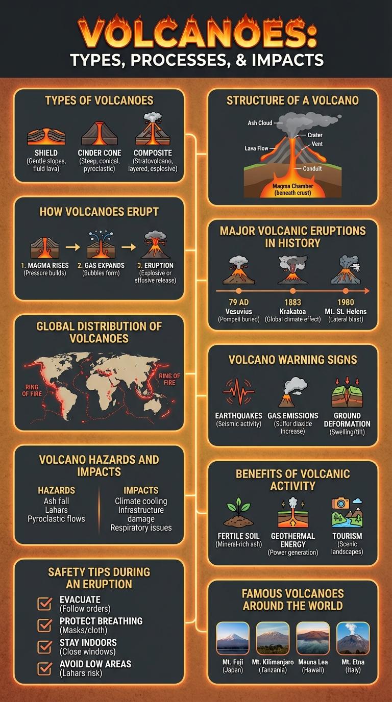 Infographic About Volcanoes