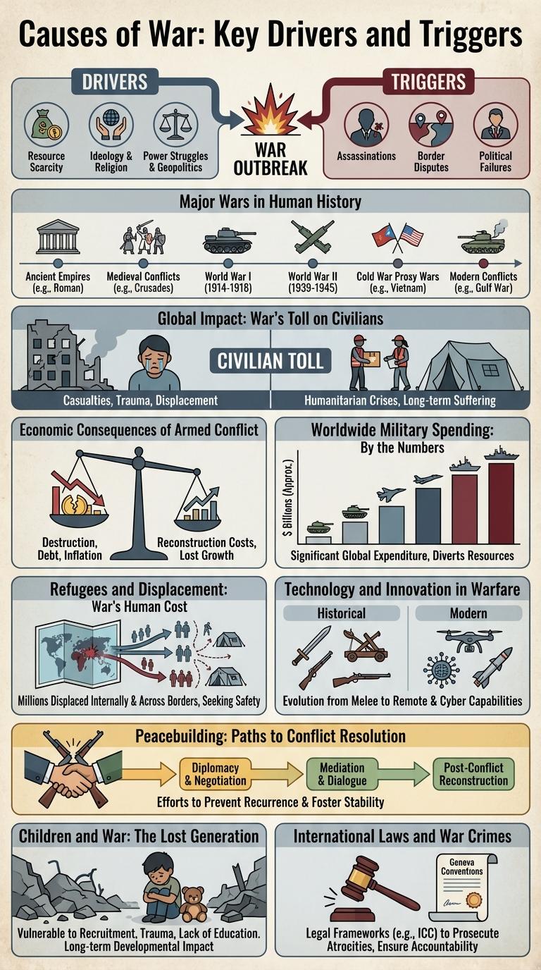 Infographic on the Impact of War