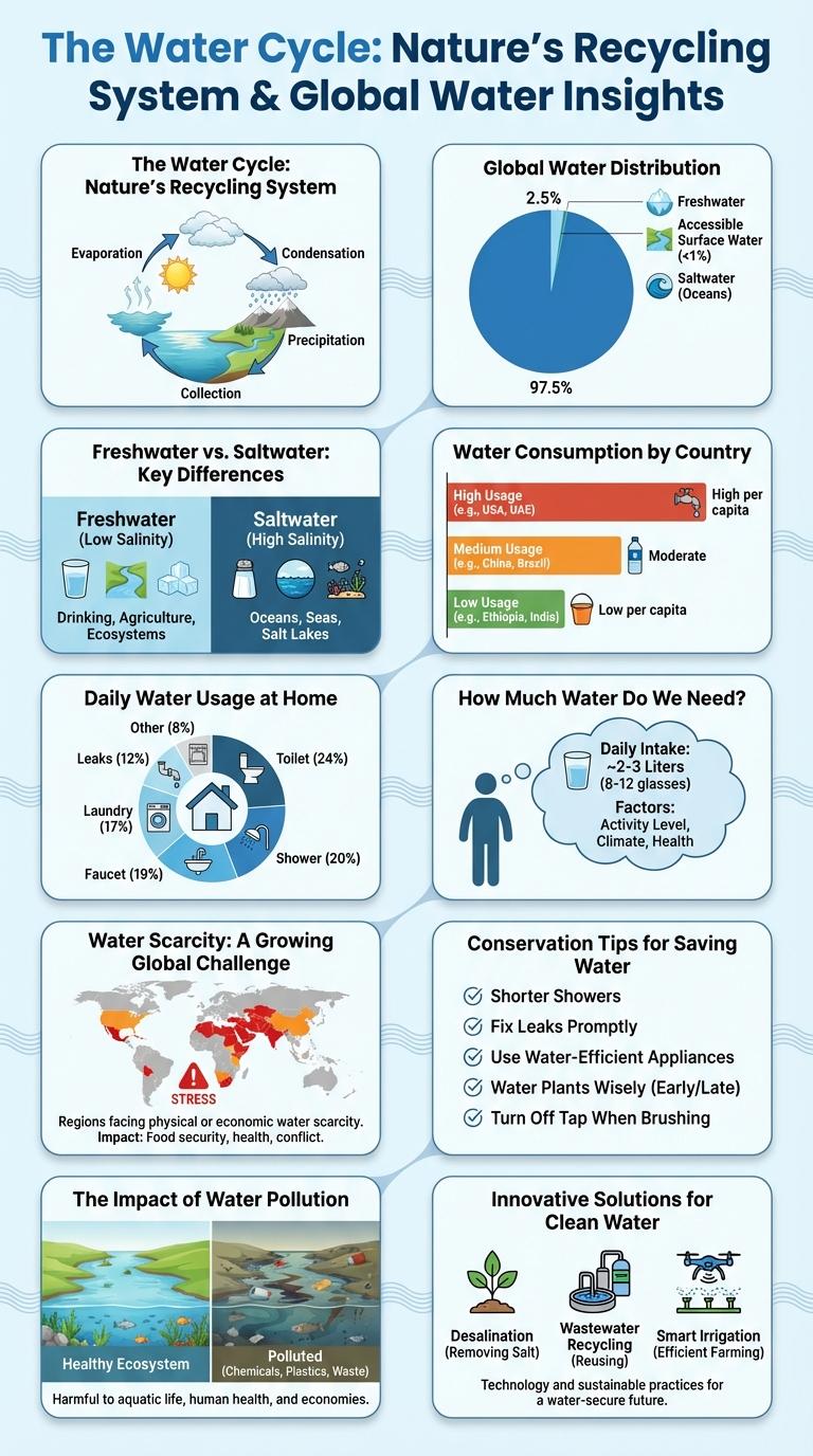Informative Water Infographic: Key Facts and Figures
