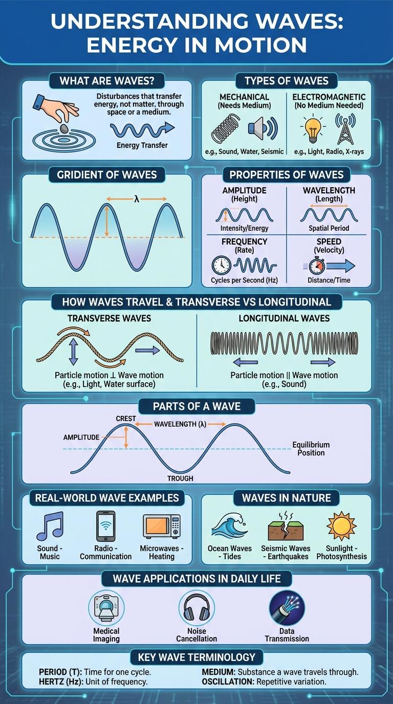 Infographic About Waves: Understanding Their Types and Properties