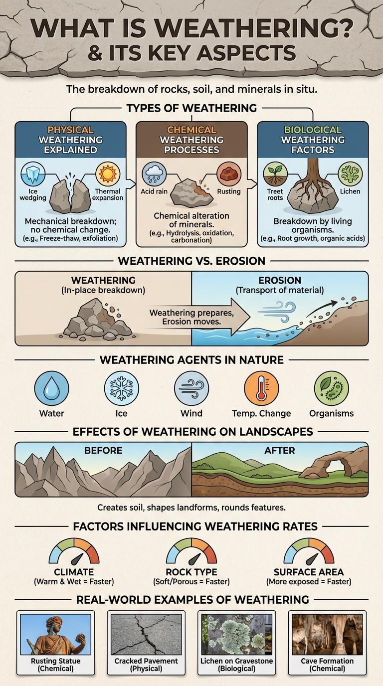 Infographic About Weathering Processes