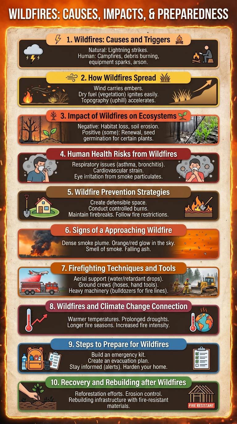 Wildfires Explained: An Informative Infographic on Causes, Effects, and Prevention