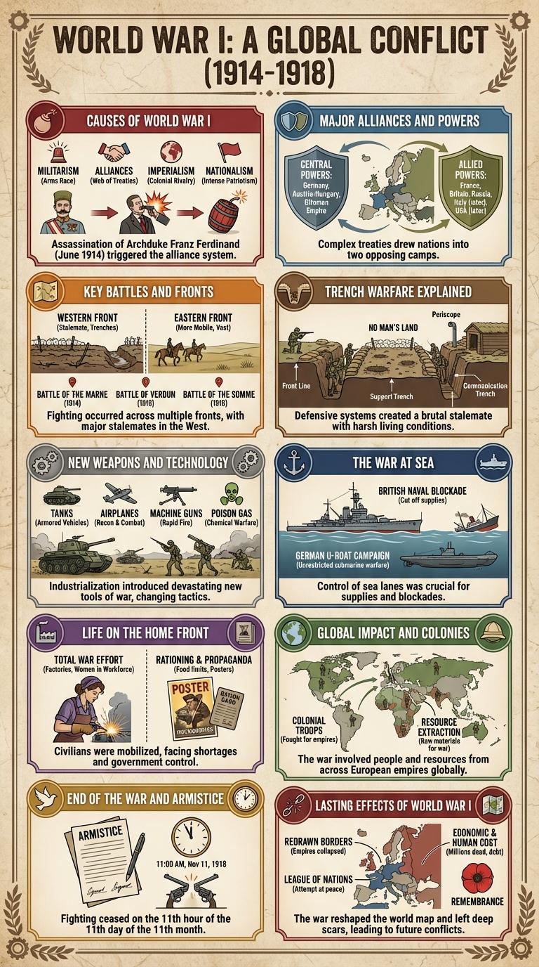 Infographic About World War I
