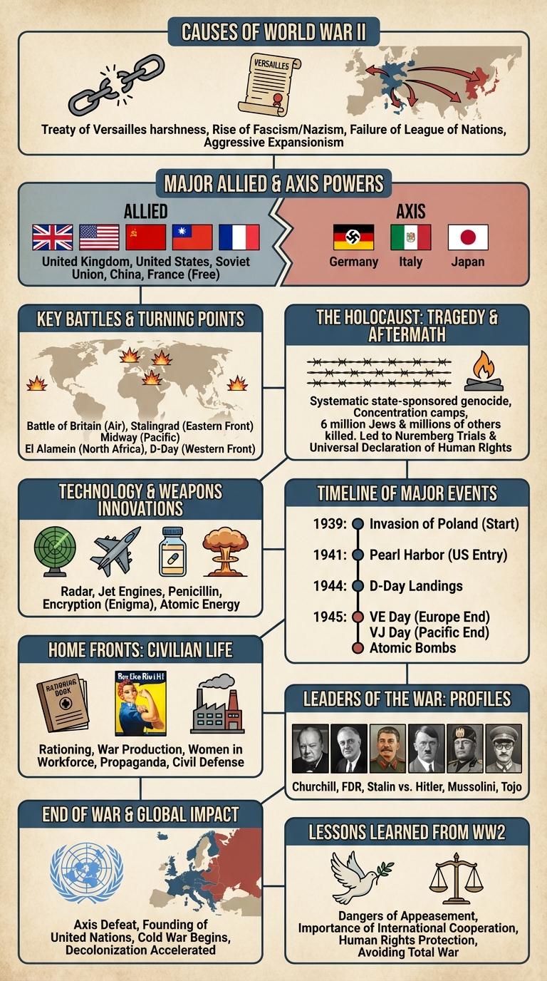 Infographic: Key Facts and Figures About World War II