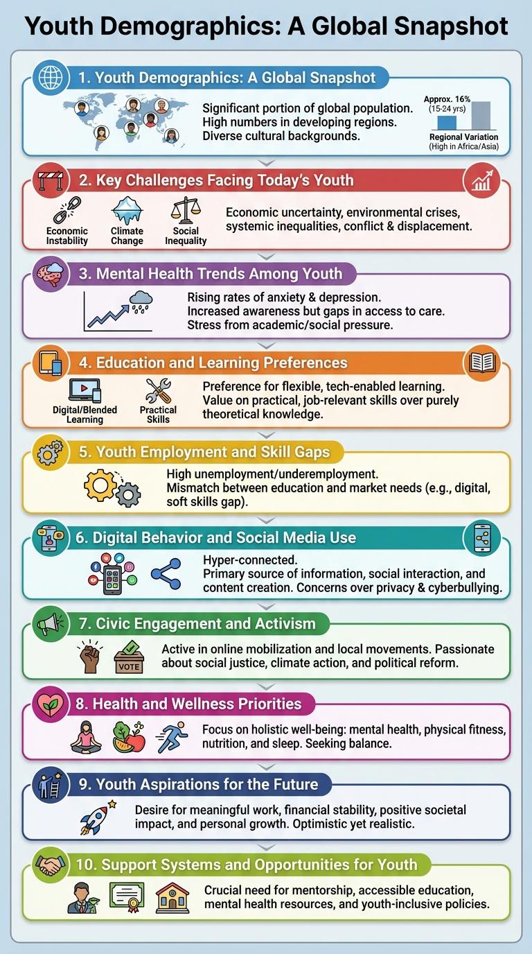 Infographic About Youth: Key Statistics and Trends